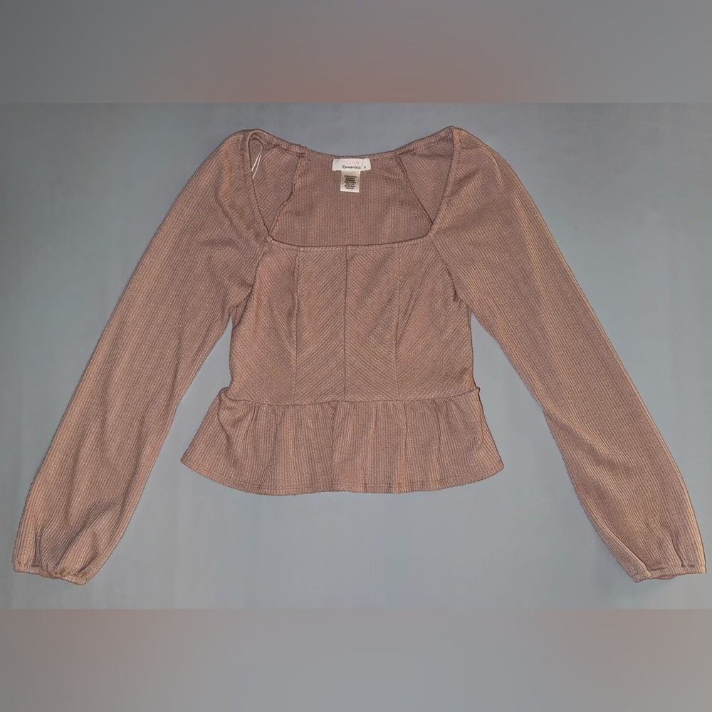 Urban Romantics Pink Long Sleeve Top